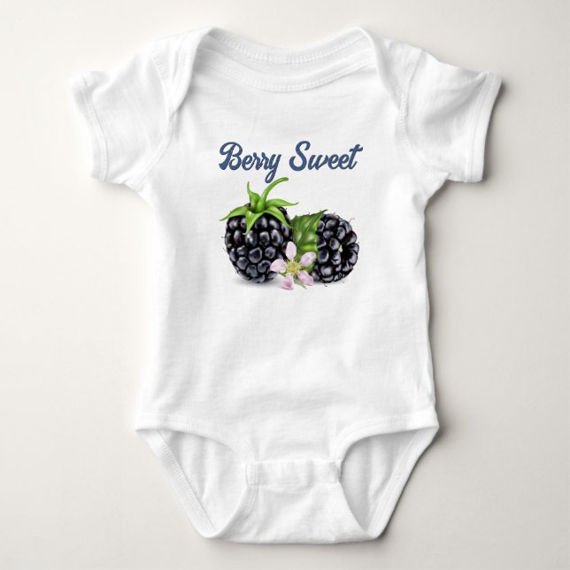 Blackberry Fruit | I Am Berry Sweet Baby Bodysuit (Front)