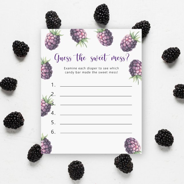 Blackberry - Guess the sweet mess game (Creator Uploaded)