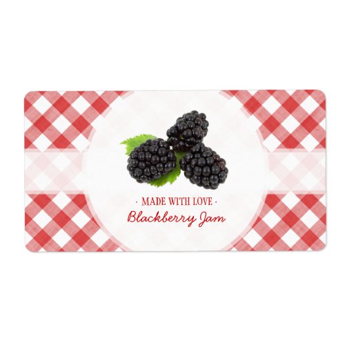 Blackberry Jam label