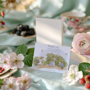 Blackberry Jam Mice Cottagecore Thank You Card