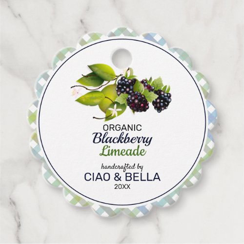 Blackberry Limeade Favor Tags