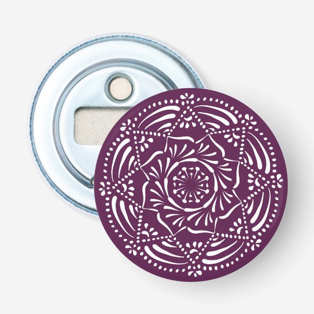 Blackberry Mandala Bottle Opener (Front)