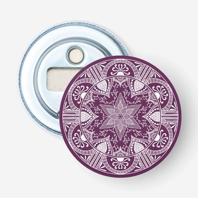 Blackberry Mandala Bottle Opener (Front)