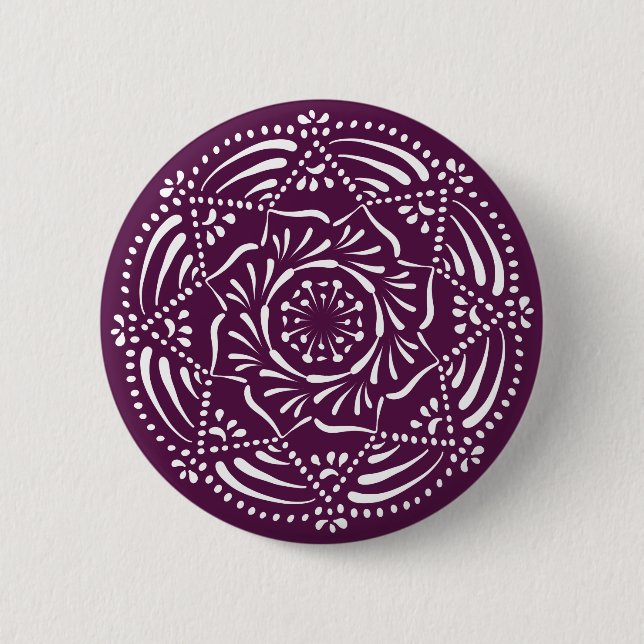 Blackberry Mandala Button (Front)