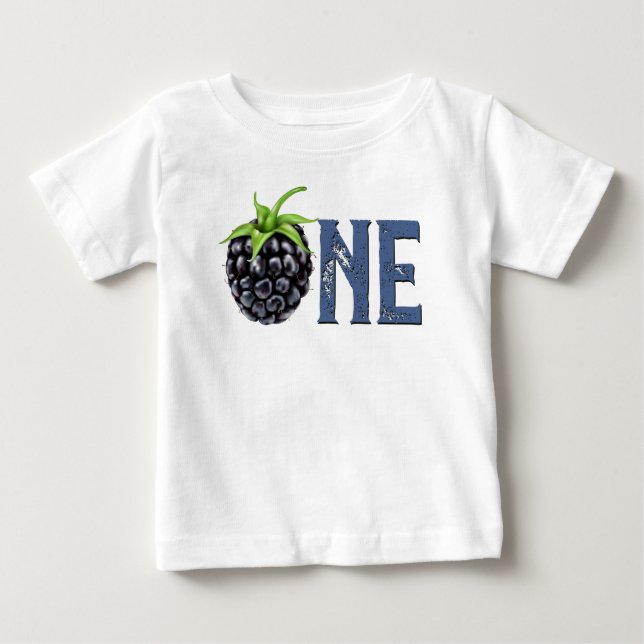 Blackberry ONE First Birthday Baby T-Shirt (Front)
