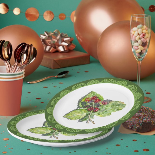 BlackBerry Paper Plates (Multi)