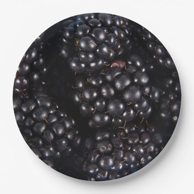 Blackberry Paper Plates (Front)
