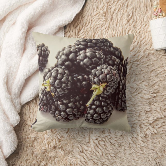 Blackberry Photo. Buy Now Throw Pillow (Blanket)