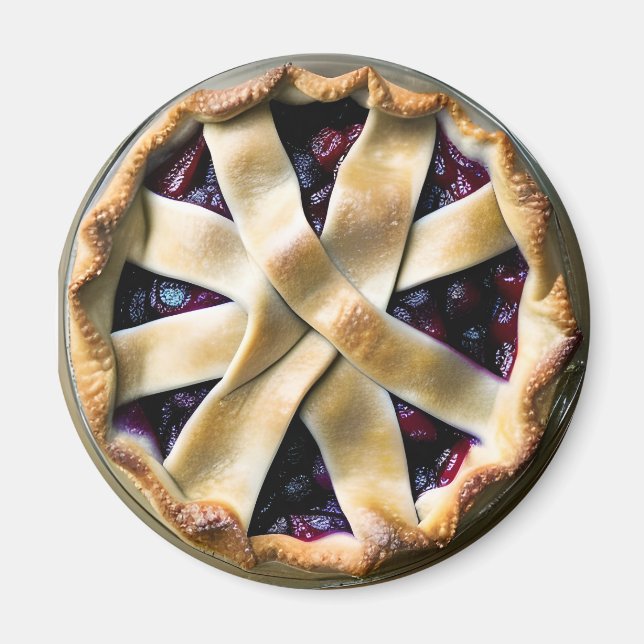 Blackberry Pie with Crust Magnet (Front)