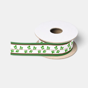 Blackberry vine satin ribbon