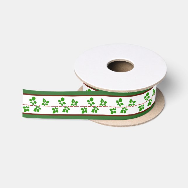 Blackberry vine satin ribbon (Spool)