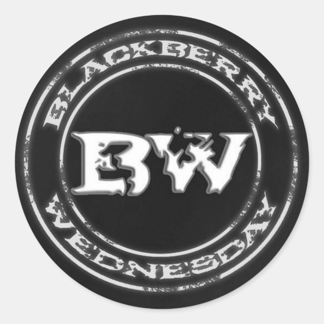Blackberry Wednesday Sticker (Front)