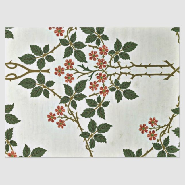 Blackberry, William Morris pattern, Tissue Paper (Front)