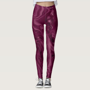 Blackberry Wine Pattern Leggings