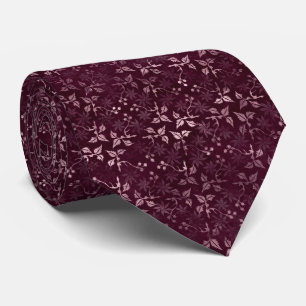 Blackberry Wine Pattern  Neck Tie