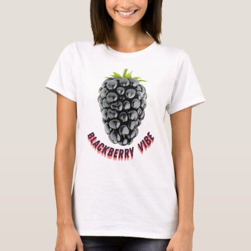 Blackberry with a slogan T_Shirt