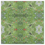 Blackbird and Berries Patterned Craft Fabric