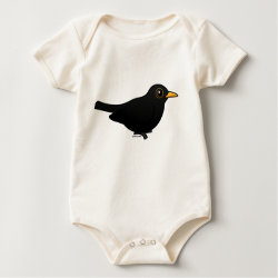 Customizable Blackbird Infant Organic Creeper