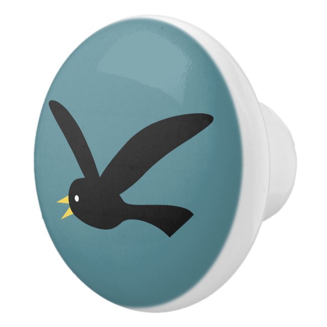 Blackbird Ceramic Knob (Right)
