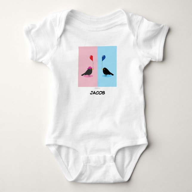 Blackbird Finding Your Other Half Baby Bodysuit (Front)