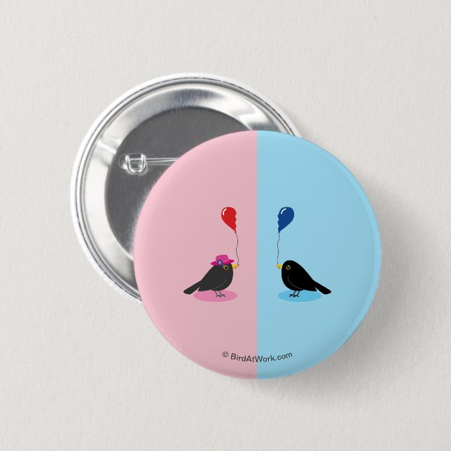 Blackbird Finding Your Other Half Button (Front & Back)