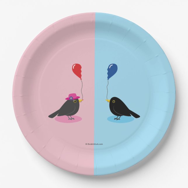 Blackbird Finding Your Other Half Paper Plates (Front)