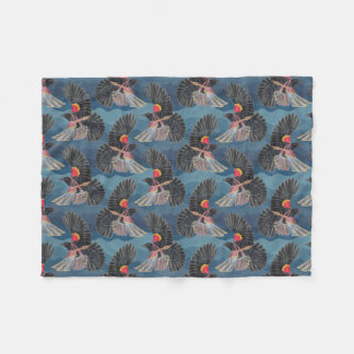 Blackbird Flies Fleece Blanket