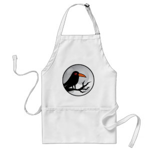 Blackbird Goth Raven/Crow Adult Apron