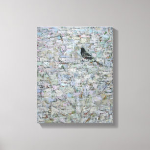 Blackbird in Tree 2012 Canvas Print