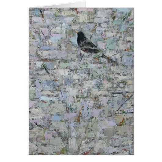 Blackbird in Tree 2012 Cards (Front)