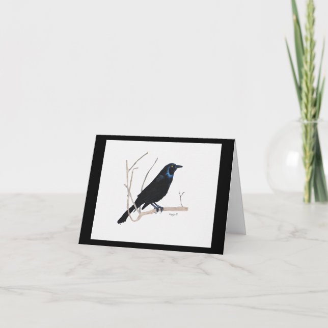 Blackbird Inspirational Note Card (Front)