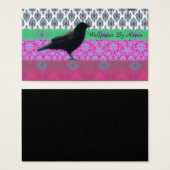 Blackbird On Colorful Damask (Front & Back)