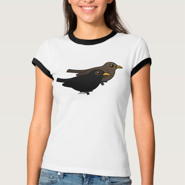 pretty green blackbird shirt