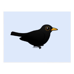 Customizable Blackbird Postcard