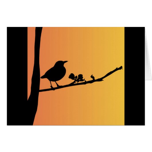 Blackbird Silhouette Cards (Front Horizontal)