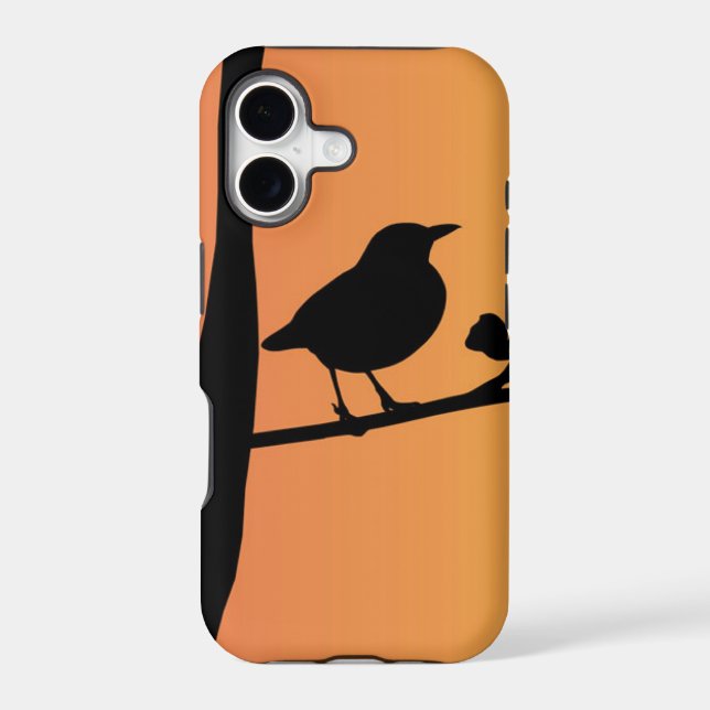 Blackbird Silhouette Iphone Case (Back)