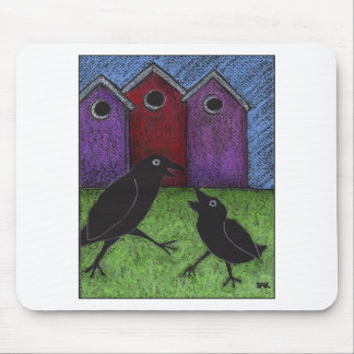 Blackbirds Playing Mouse Pad