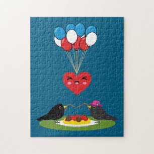 Blackbird's Spaghetti Meatballs Valentine's Date Jigsaw Puzzle