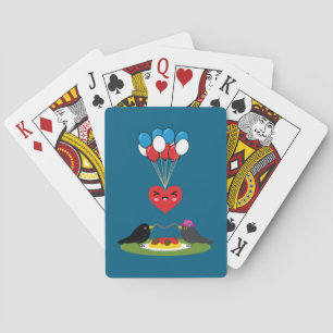 Blackbird's Spaghetti Meatballs Valentine's Date Poker Cards