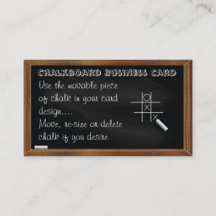 Blackboard and Chalkboard Business Card