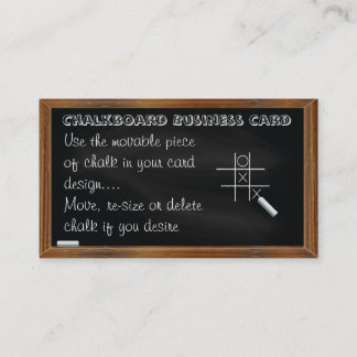 Blackboard and Chalkboard Business Card