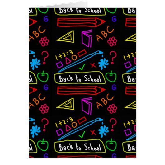 Blackboard Back To School Cards (Front)