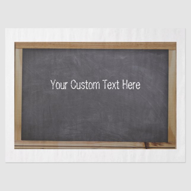 Blackboard Chalkboard Decoupage Tissue Paper (Front)