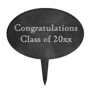 Blackboard Graduation Cake Topper