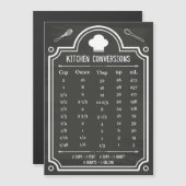 Blackboard Handy Kitchen Conversion Chart (Front/Back)