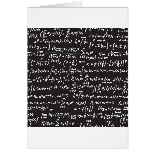 Blackboard Math Equations Cards (Front)