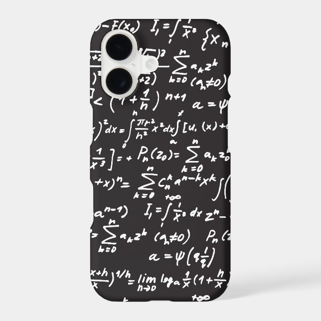 Blackboard Math Equations Iphone Case (Back)