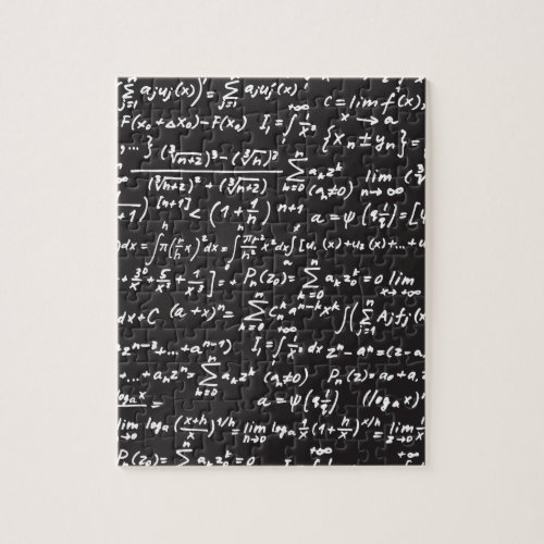 Blackboard Math Equations Jigsaw Puzzle