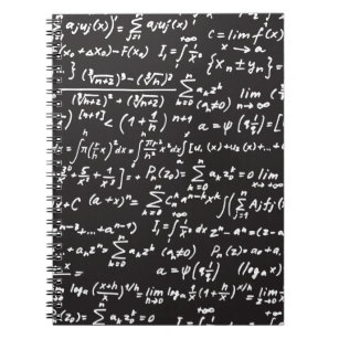 Blackboard Math Equations Notebook