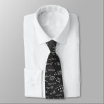 Blackboard Mathematics Equations Teacher Professor Neck Tie<br><div class="desc">Math Formulas On A Blackboard. Let everyone know how much you love math or a great gift for the scientifically and mathematically conscious. Same design on white background: https://www.zazzle.com/teacher_professor_blackboard_mathematic_equations_neck_tie-151523212682795580</div>